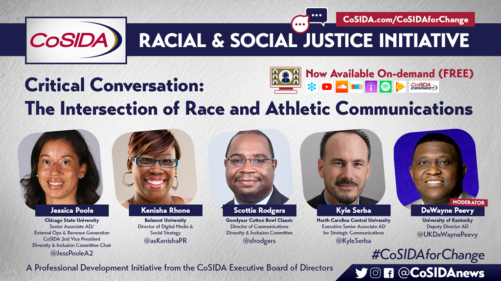 Watch On-Demand: Critical Conversation – The Intersection of Race and Athletic Communications (FREE)
